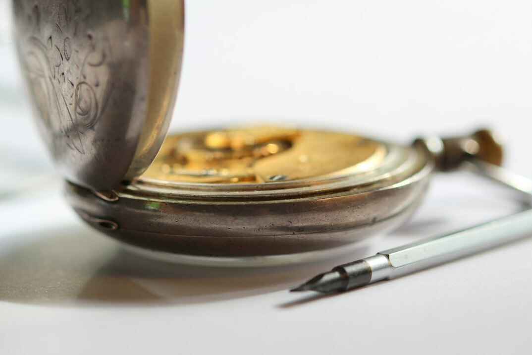 old pocket watch closeup