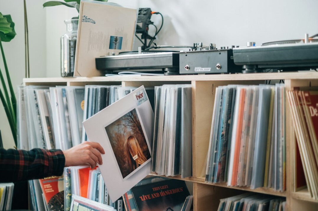 old vinyl records