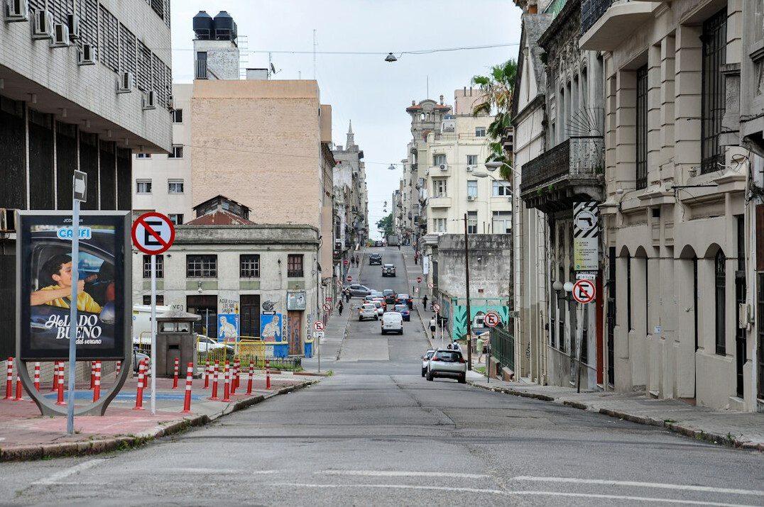 historical uruguay street scene